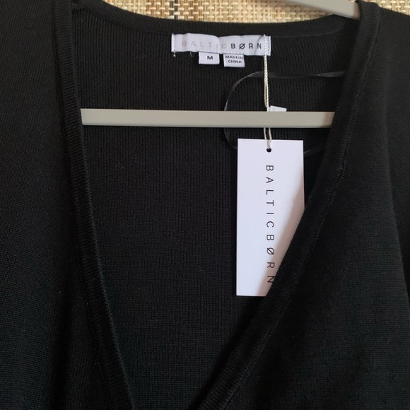NWT Baltic Born Formal Black Dress Long Sleeve Women Size M Sweater Clothing - Picture 2 of 3